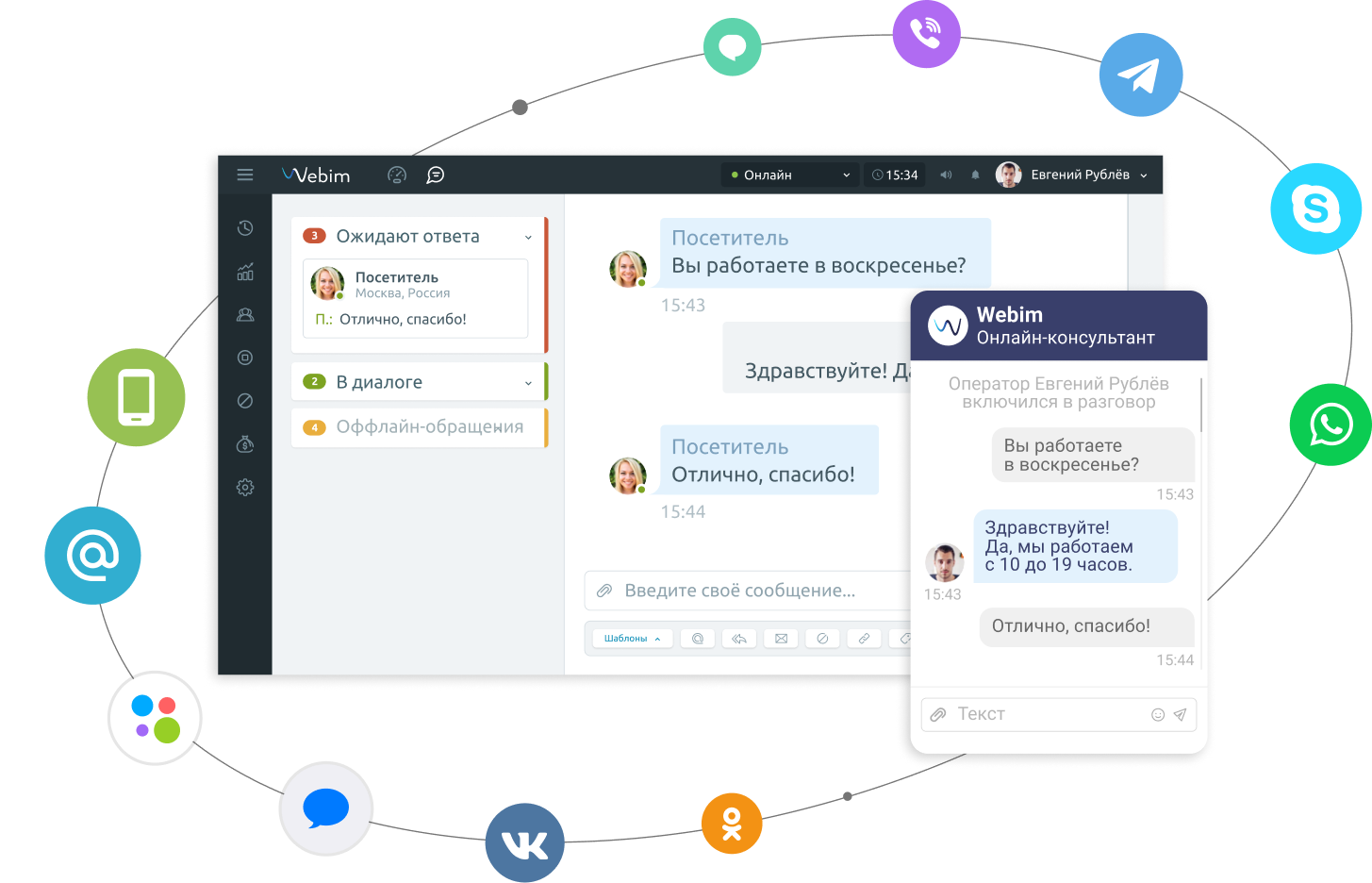 Омниканальная платформа Webim для онлайн-консультирования клиентов